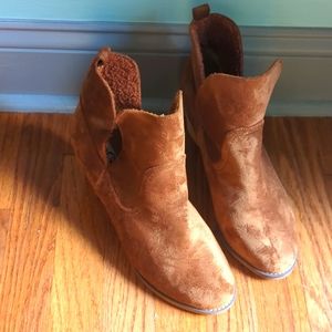 Brown Suede Booties